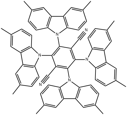 2,3,5,6-四(3,6-二甲基-9H-咔唑-9-基)-1,4-苯二腈
